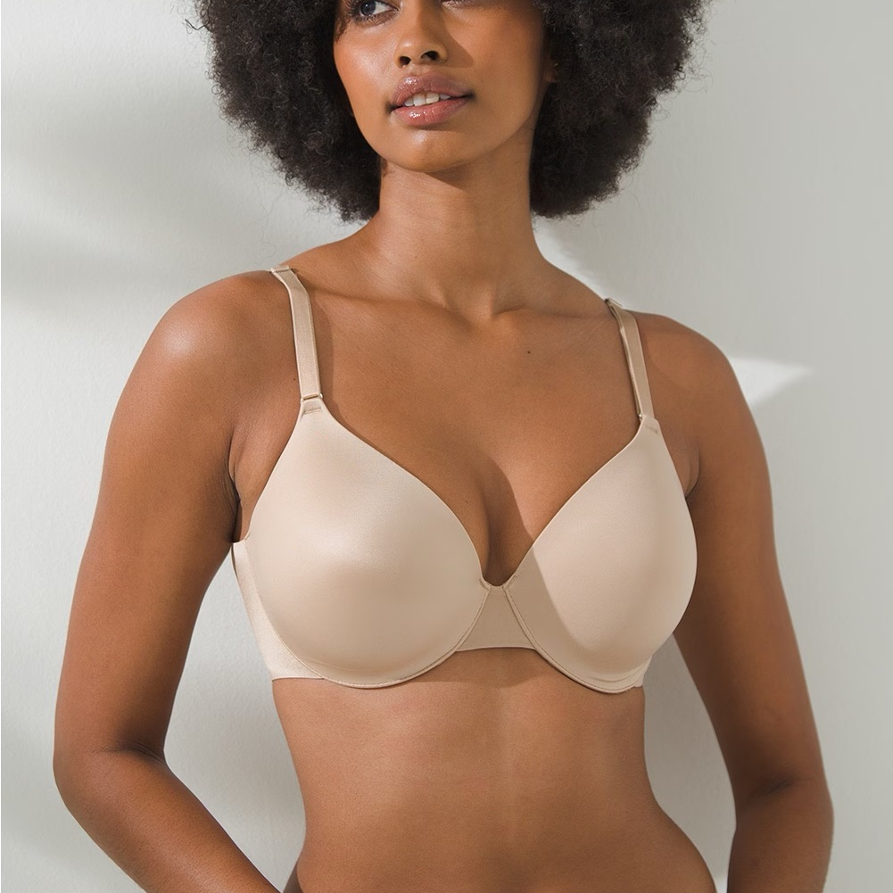 Soma Vanishing Back Full Coverage Bra In Pale Sand (Cream/Tan), Size 40dd